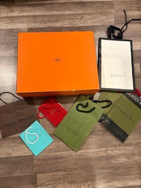 Lot Of Designer Bags And Boxes